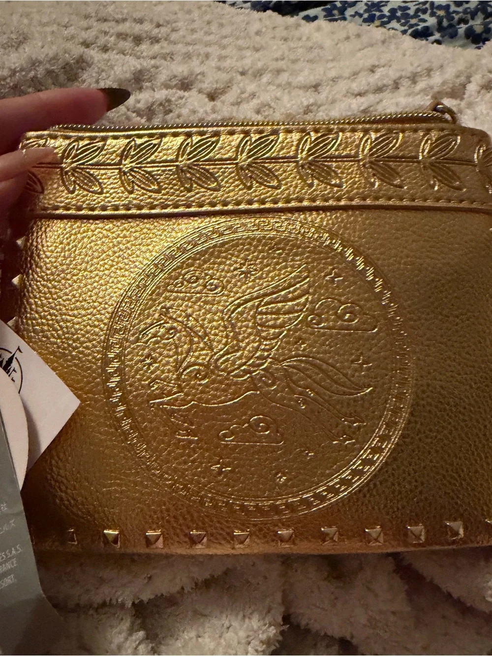 Disney Gold Hercules 25th Anniversary Wristlet Pouch